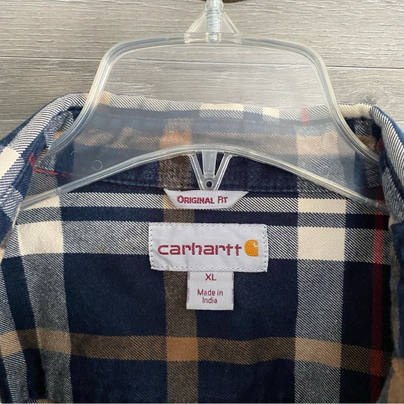 Carhartt Plaid Flannel Shirt Jacket - Picture 4 of 6